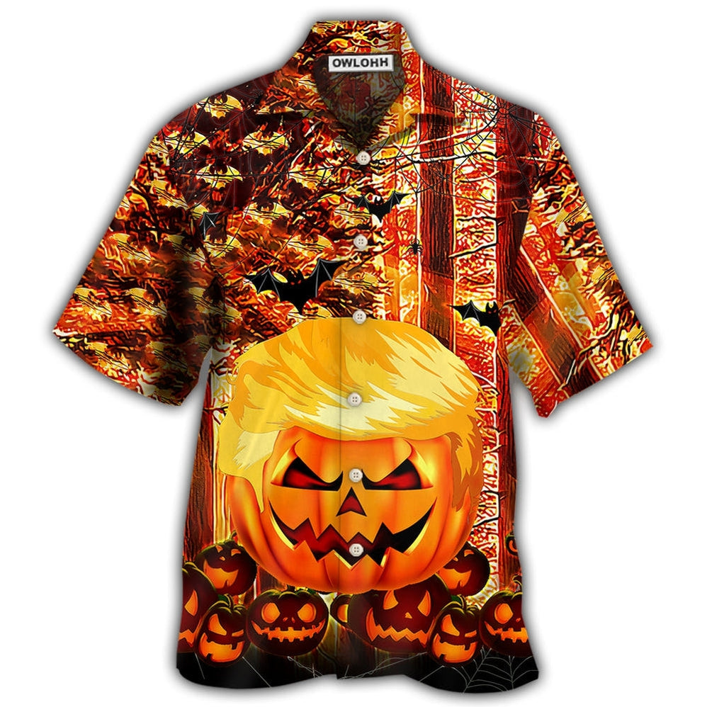 Hawaiian Shirt / Adults / S Halloween Make Halloween Great Again - Hawaiian Shirt - Owls Matrix LTD