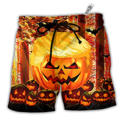 Beach Short / Adults / S Halloween - Make Halloween Great Again - Beach Short - Owls Matrix LTD