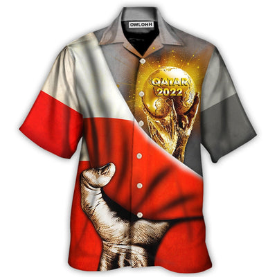 Hawaiian Shirt / Adults / S World Cup Qatar 2022 Poland Will Be The Champion - Hawaiian Shirt - Owls Matrix LTD