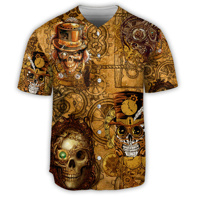 Skull Pirates Retro Style - Baseball Jersey - Owls Matrix LTD