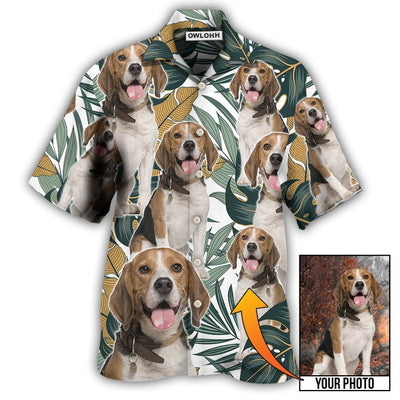 1 / Adults / S Dog Summer Aloha Custom Photo - Hawaiian Shirt - Owls Matrix LTD