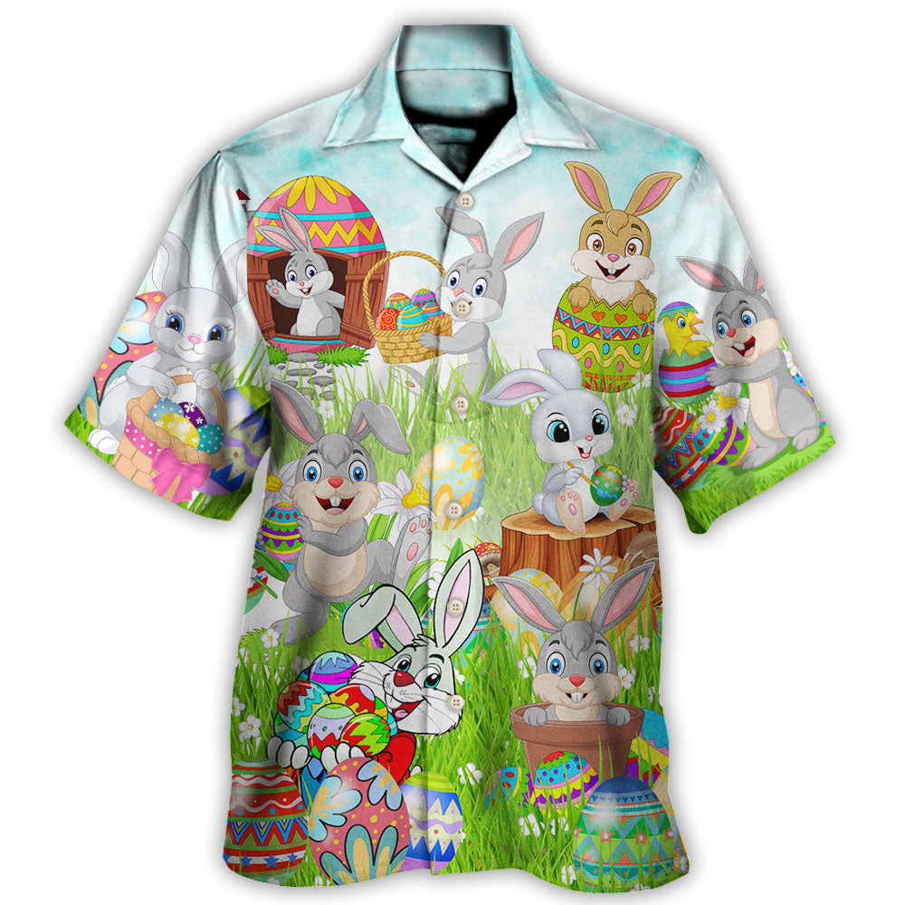 Easter Im So Egg Funny Rabbit - Hawaiian Shirt - Owls Matrix LTD