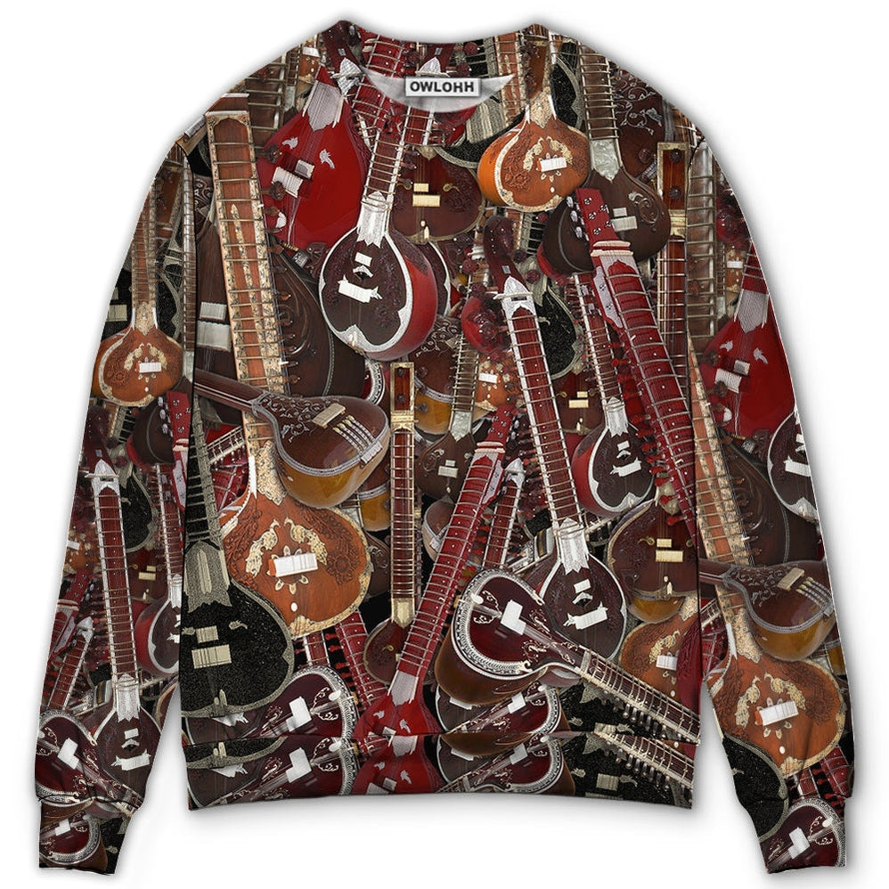 Sweater / S Sitar I'm Awesome I Play Sitar - Sweater - Ugly Christmas Sweaters - Owls Matrix LTD
