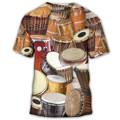 S Drum It's Not A Hobby It's A Lifestyle - Round Neck T-shirt - Owls Matrix LTD