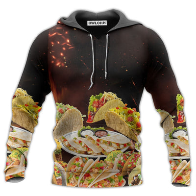 Unisex Hoodie / S Food Tacos Fast Food Delicious - Hoodie - Owls Matrix LTD