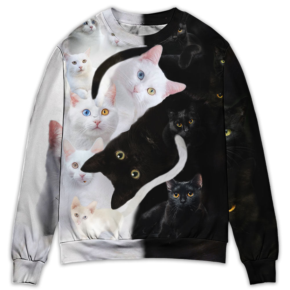 Cat Are Better Than - Sweater - Ugly Christmas Sweaters - Owls Matrix LTD