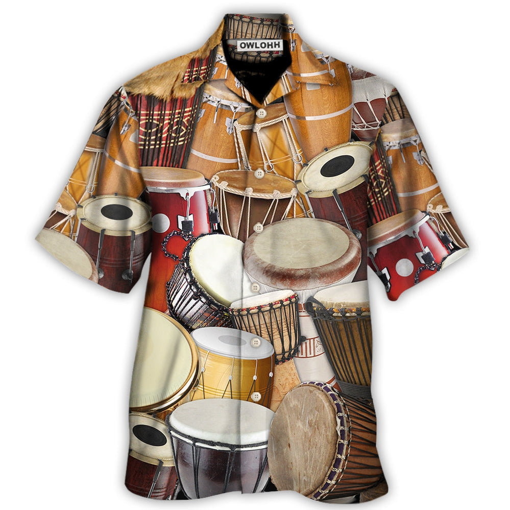 Hawaiian Shirt / Adults / S Drum It's Not A Hobby It's A Lifestyle - Hawaiian Shirt - Owls Matrix LTD
