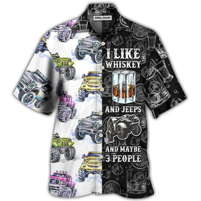 Hawaiian Shirt / Adults / S Jeep I Like Whiskey And Jeeps - Hawaiian Shirt - Owls Matrix LTD