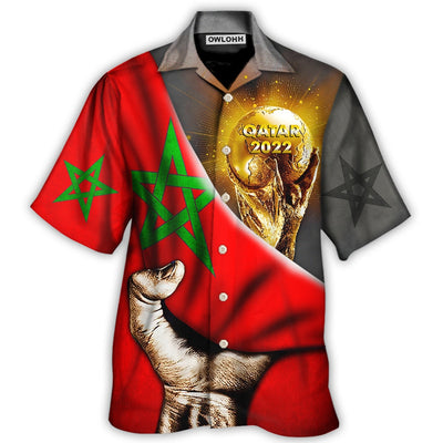 Hawaiian Shirt / Adults / S World Cup Qatar 2022 Morocco Will Be The Champion - Hawaiian Shirt - Owls Matrix LTD