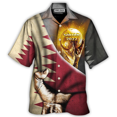 Hawaiian Shirt / Adults / S World Cup Qatar 2022 Qatar Will Be The Champion - Hawaiian Shirt - Owls Matrix LTD