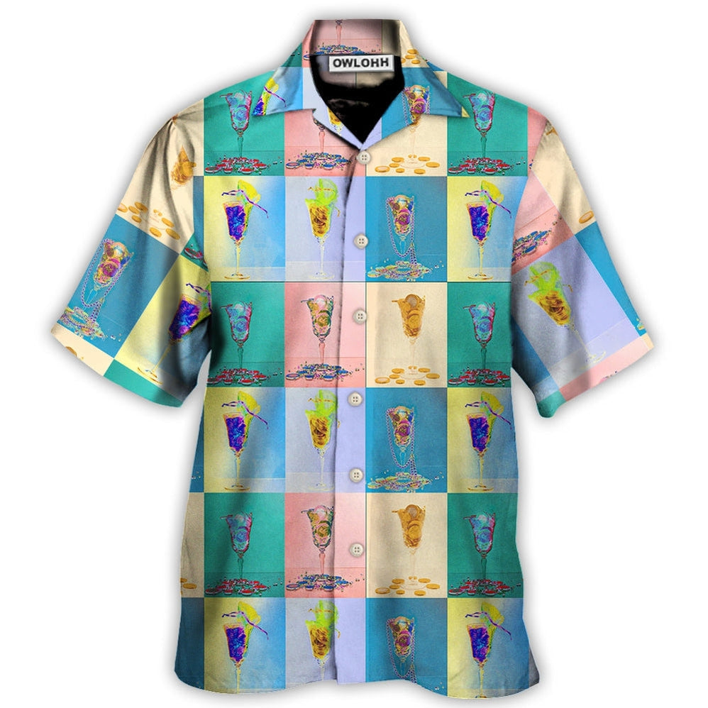 Hawaiian Shirt / Adults / S Cocktail Classy For A Night - Hawaiian Shirt - Owls Matrix LTD