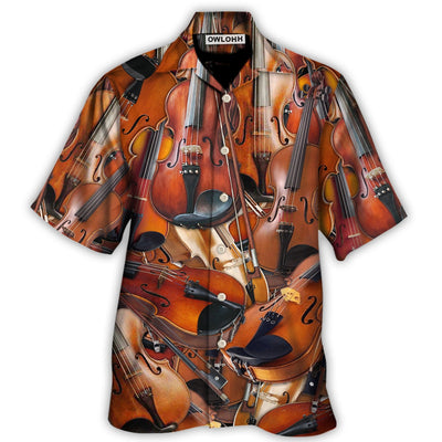 Hawaiian Shirt / Adults / S Violin The Instrument For Intelligent People - Hawaiian Shirt - Owls Matrix LTD