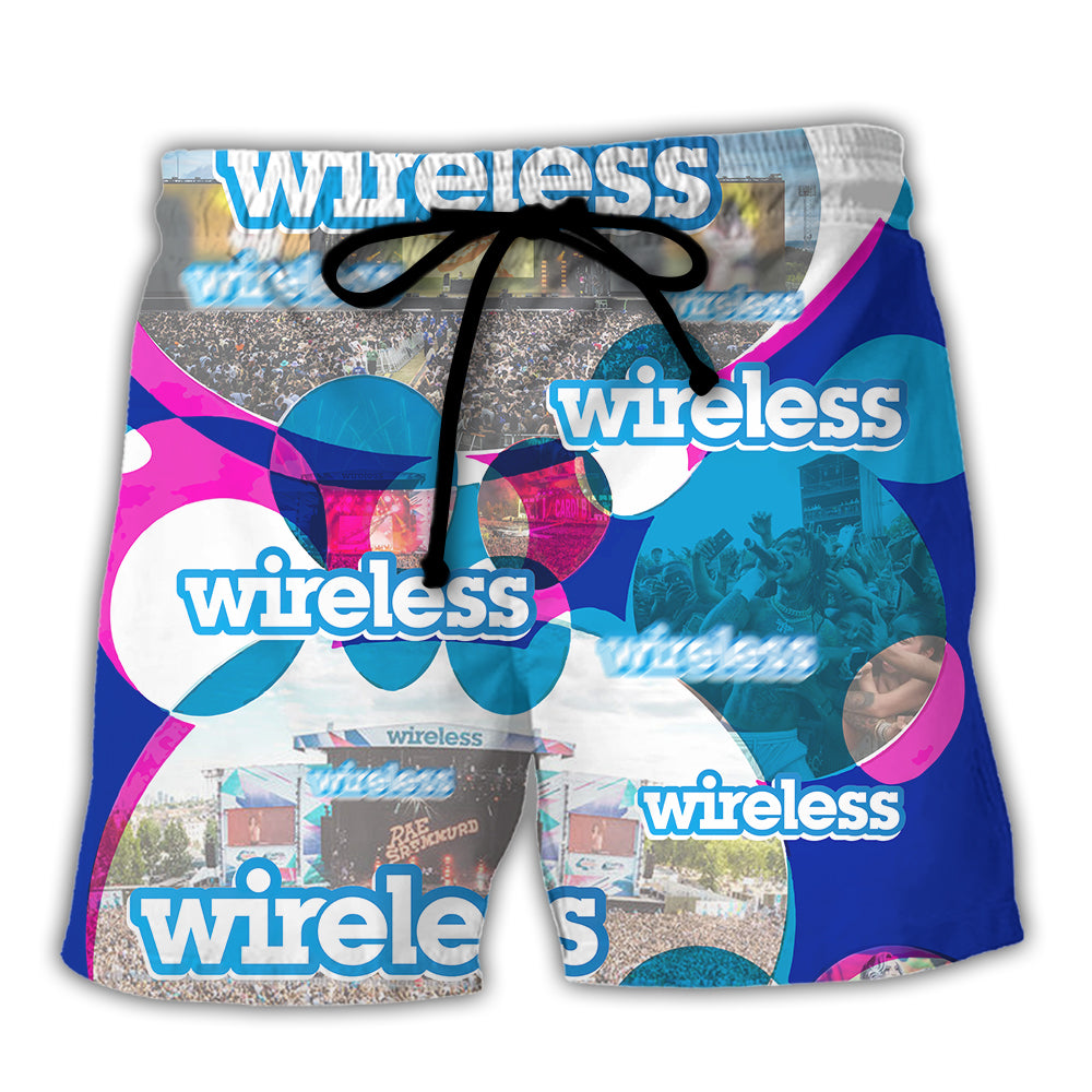 Music Event Wireless Festival Drop The Beat - Beach Short - Owls Matrix LTD