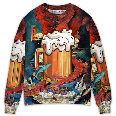 Beer Favorite Amazing Style - Sweater - Ugly Christmas Sweaters - Owls Matrix LTD