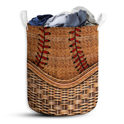 S: 17.72”x13.78” (45x35 cm) Baseball Basic Style – Laundry Basket - Owls Matrix LTD