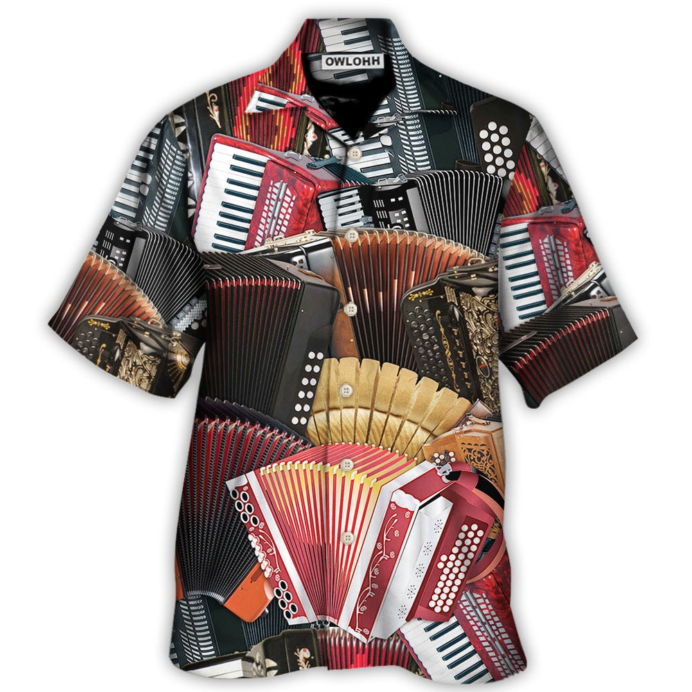 Hawaiian Shirt / Adults / S Accordion A Gentleman Is Someone Who Can Play The Accordion - Hawaiian Shirt - Owls Matrix LTD