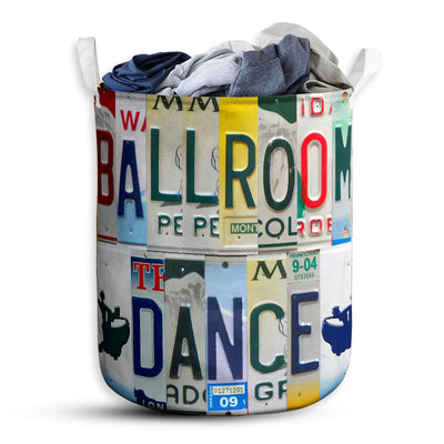 Ballroom dance live love license plate - Laundry basket - Owls Matrix LTD