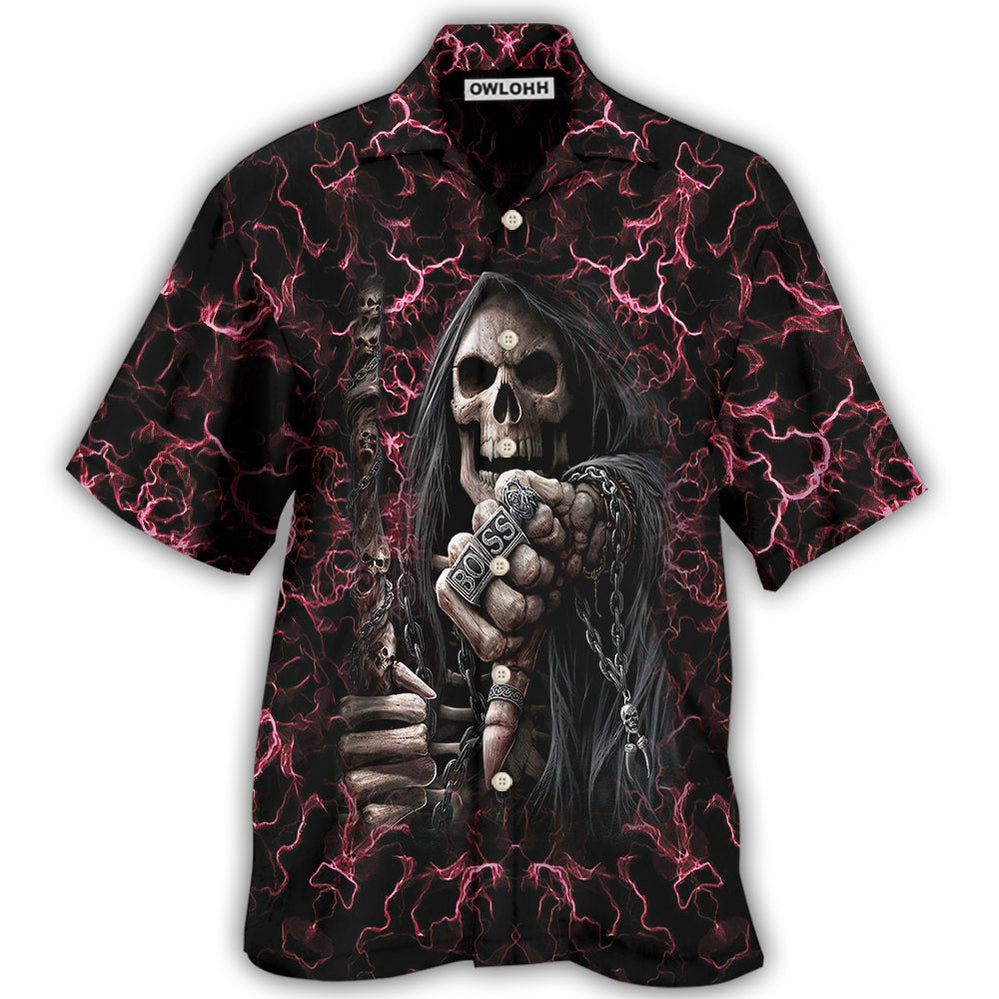Hawaiian Shirt / Adults / S Skull Your First Mistake - Hawaiian Shirt - Owls Matrix LTD