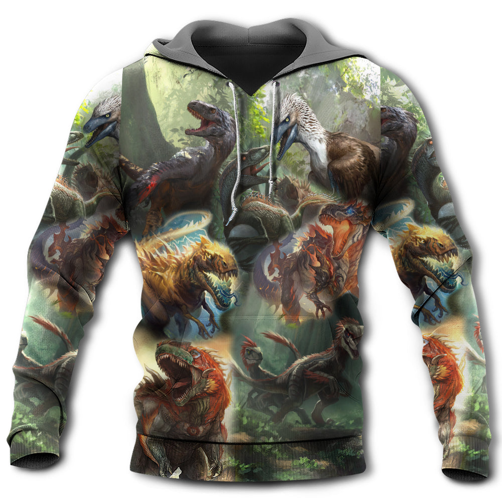 Unisex Hoodie / S Dinosaur I Am Roar In The Jungle - Hoodie - Owls Matrix LTD