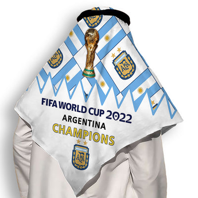 110x110cm World Cup 2022 Argentina Champions - Keffiyeh - Owls Matrix LTD