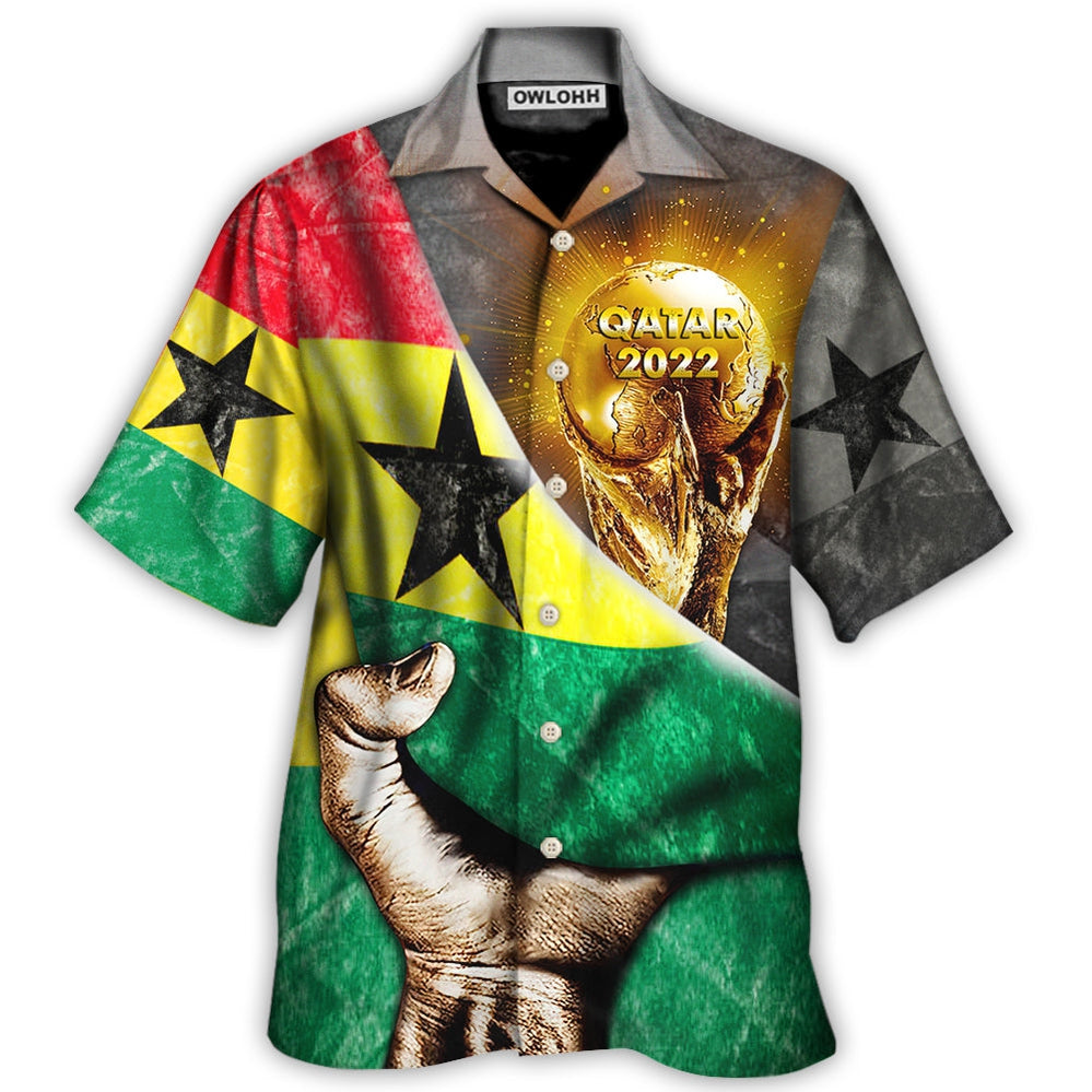 Hawaiian Shirt / Adults / S World Cup Qatar 2022 Ghana Will Be The Champion - Hawaiian Shirt - Owls Matrix LTD