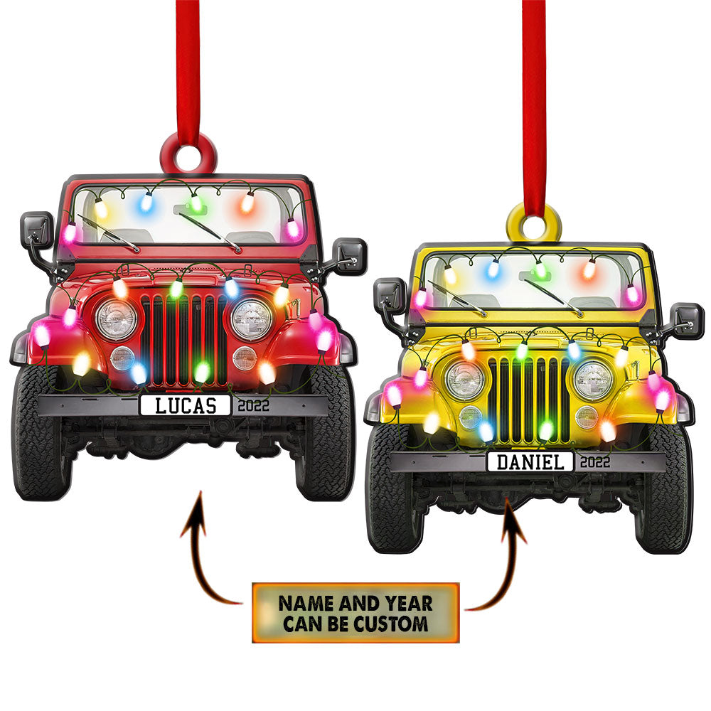 Jeep Car Is Awesome Personalized - Custom Shape Ornament - Owls Matrix LTD