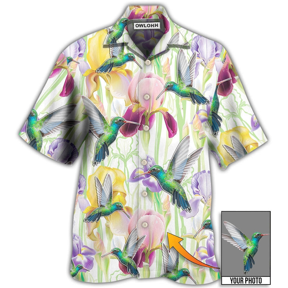 Hawaiian Shirt / Adults / S Hummingbird Flower Art Beautiful Custom Photo - Hawaiian Shirt - Owls Matrix LTD