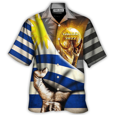 Hawaiian Shirt / Adults / S World Cup Qatar 2022 Uruguay Will Be The Champion - Hawaiian Shirt - Owls Matrix LTD
