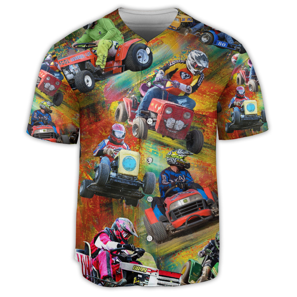 Car Racing Color Love Racing Style - Baseball Jersey - Owls Matrix LTD