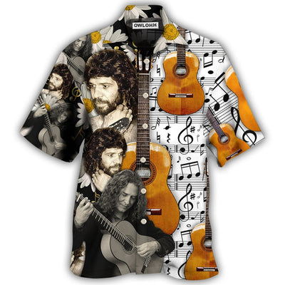 Hawaiian Shirt / Adults / S Guitar Love My Soul - Hawaiian Shirt - Owls Matrix LTD