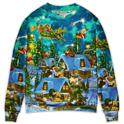 Sweater / S Christmas The Magical Night - Sweater - Ugly Christmas Sweaters - Owls Matrix LTD
