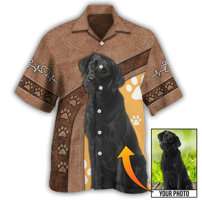 Black Labrador / Adults / S Dog Paw Various Style Custom Photo Personalized - Hawaiian Shirt - Owls Matrix LTD