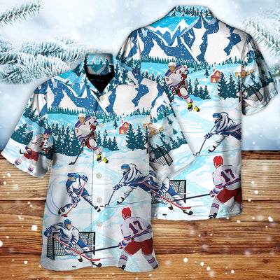 Ice Hockey Lover Cool Sport - Hawaiian Shirt - Owls Matrix LTD