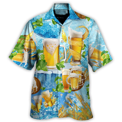 Hawaiian Shirt / Adults / S Beer Make Everyone Happy - Hawaiian Shirt - Owls Matrix LTD