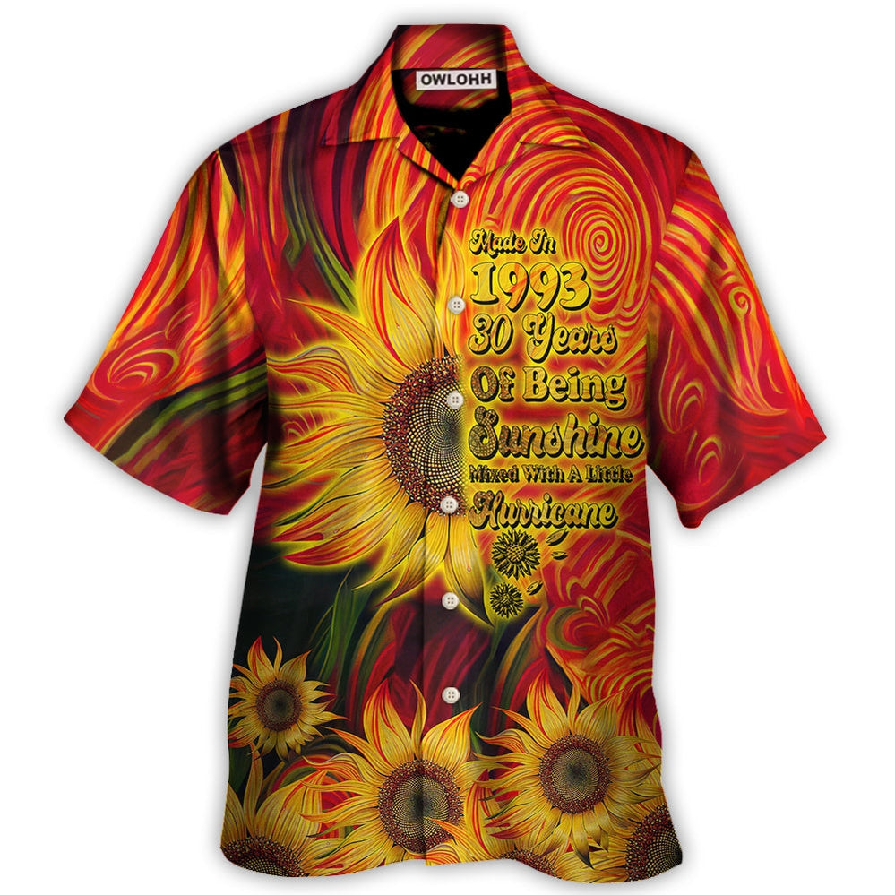 Age - Made In 1993 30 Years Of Being Sunshine - Hawaiian Shirt - Owls Matrix LTD
