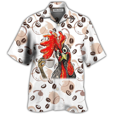 Hawaiian Shirt / Adults / S Coffee I Like Chickens And Coffee - Hawaiian Shirt - Owls Matrix LTD