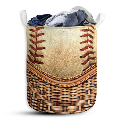 Baseball rattan mandala - Laundry basket - Owls Matrix LTD
