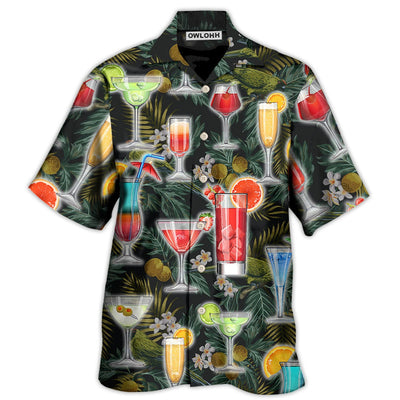 Hawaiian Shirt / Adults / S Cocktail Summer Tropical Beach - Hawaiian Shirt - Owls Matrix LTD