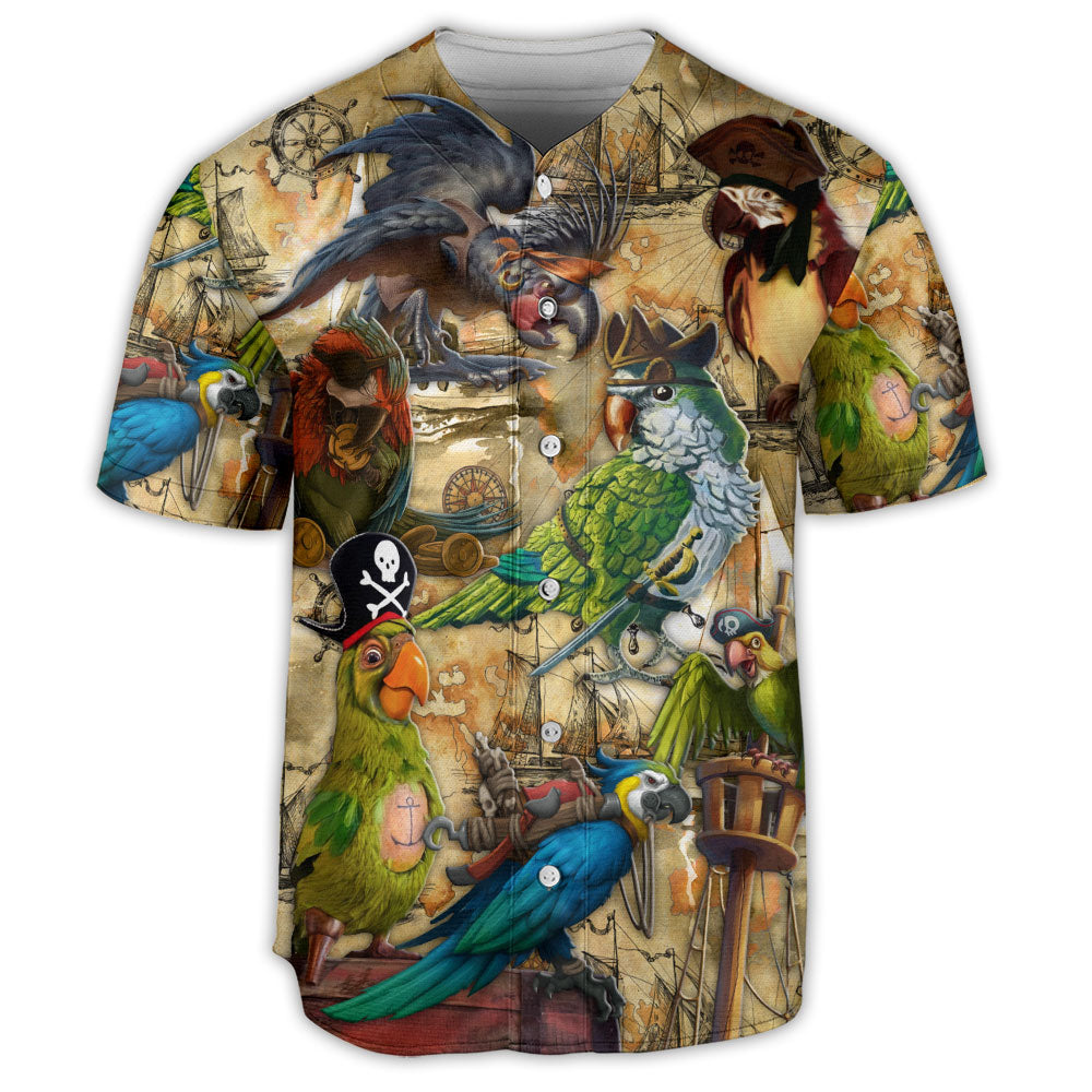 Pirate Parrot Life Vintage - Baseball Jersey - Owls Matrix LTD