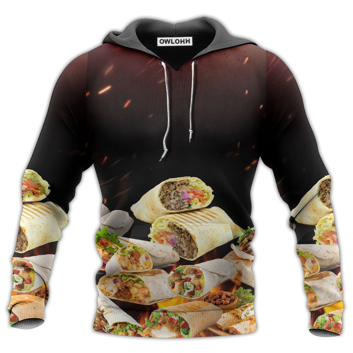 Unisex Hoodie / S Food Burritos Fast Food Delicious - Hoodie - Owls Matrix LTD