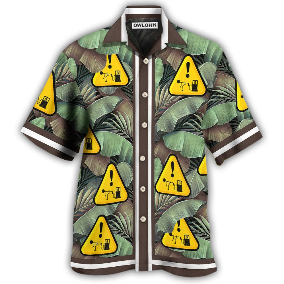 Hawaiian Shirt / Adults / S Gas Pump Get Screwed Funny Tropical Leaf - Hawaiian Shirt - Owls Matrix LTD