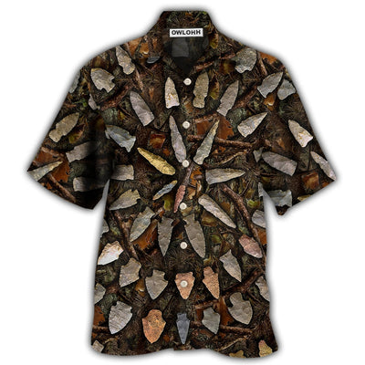 Hawaiian Shirt / Adults / S Hunting Arrowhead Hunting Camo Pattern - Hawaiian Shirt - Owls Matrix LTD
