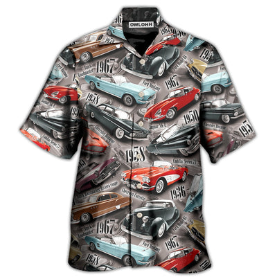 Hawaiian Shirt / Adults / S Car Old Vintage For Car Lovers - Hawaiian Shirt - Owls Matrix LTD