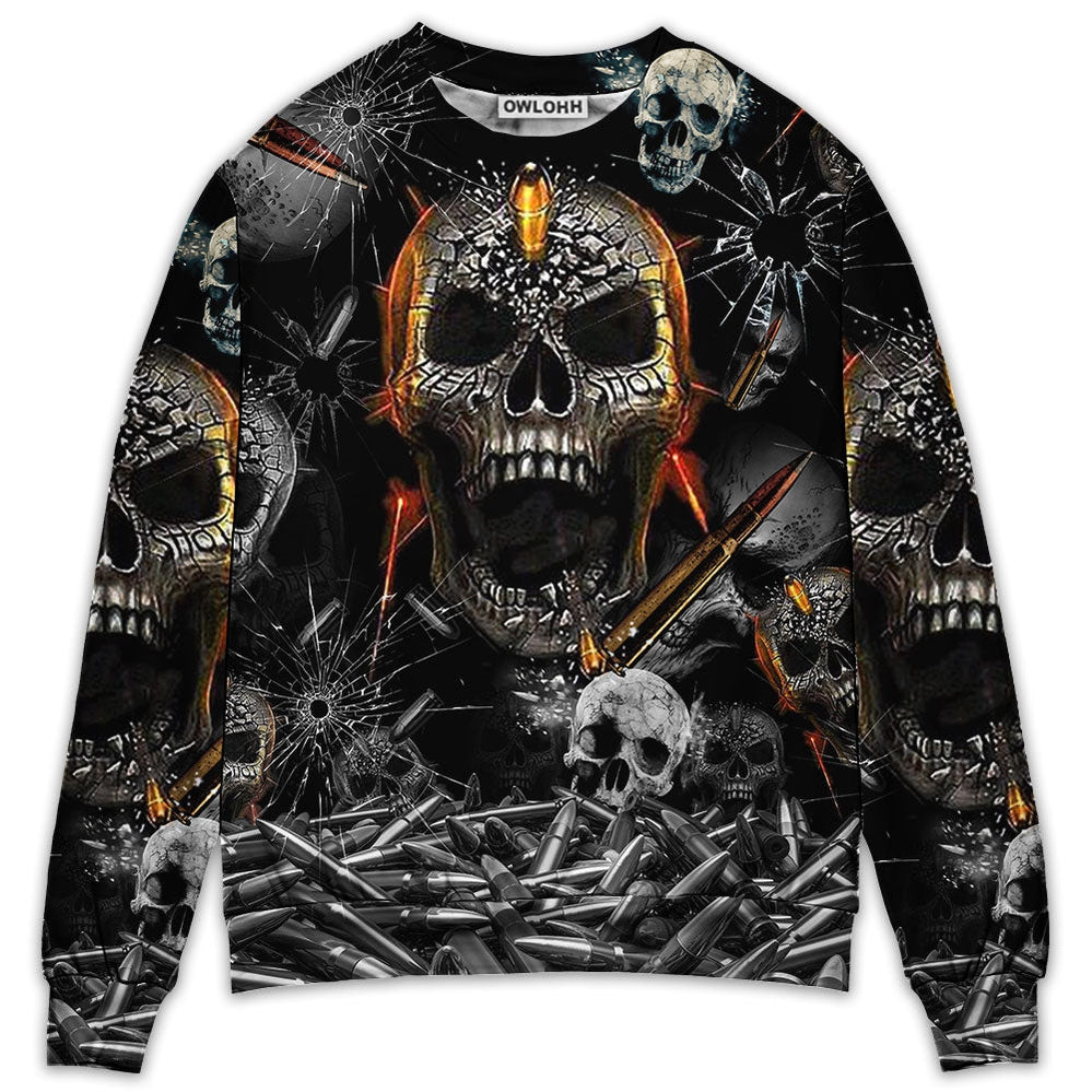 S Skull Oh My Skull Cool - Sweater - Ugly Christmas Sweaters - Owls Matrix LTD