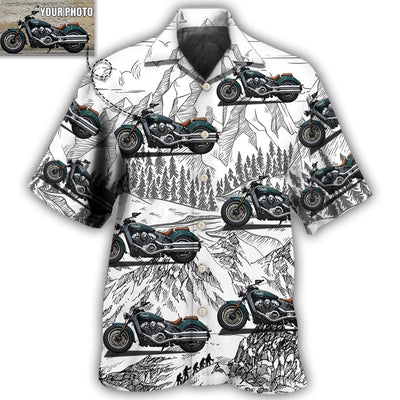 2 / Adults / S Motorcycle My Sweet Lover Custom Photo - Hawaiian Shirt - Owls Matrix LTD