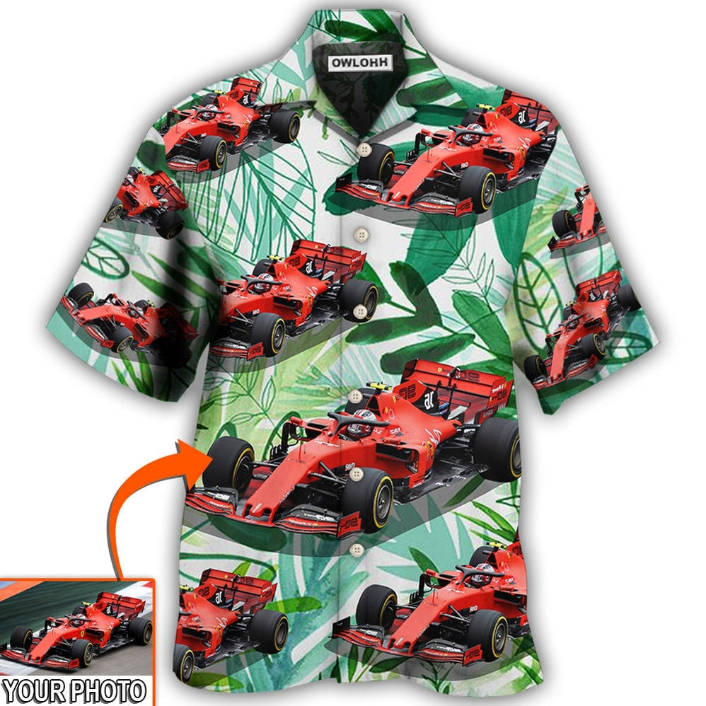 Hawaiian Shirt / Adults / S Car Formula One Tropical Custom Photo - Hawaiian Shirt - Owls Matrix LTD
