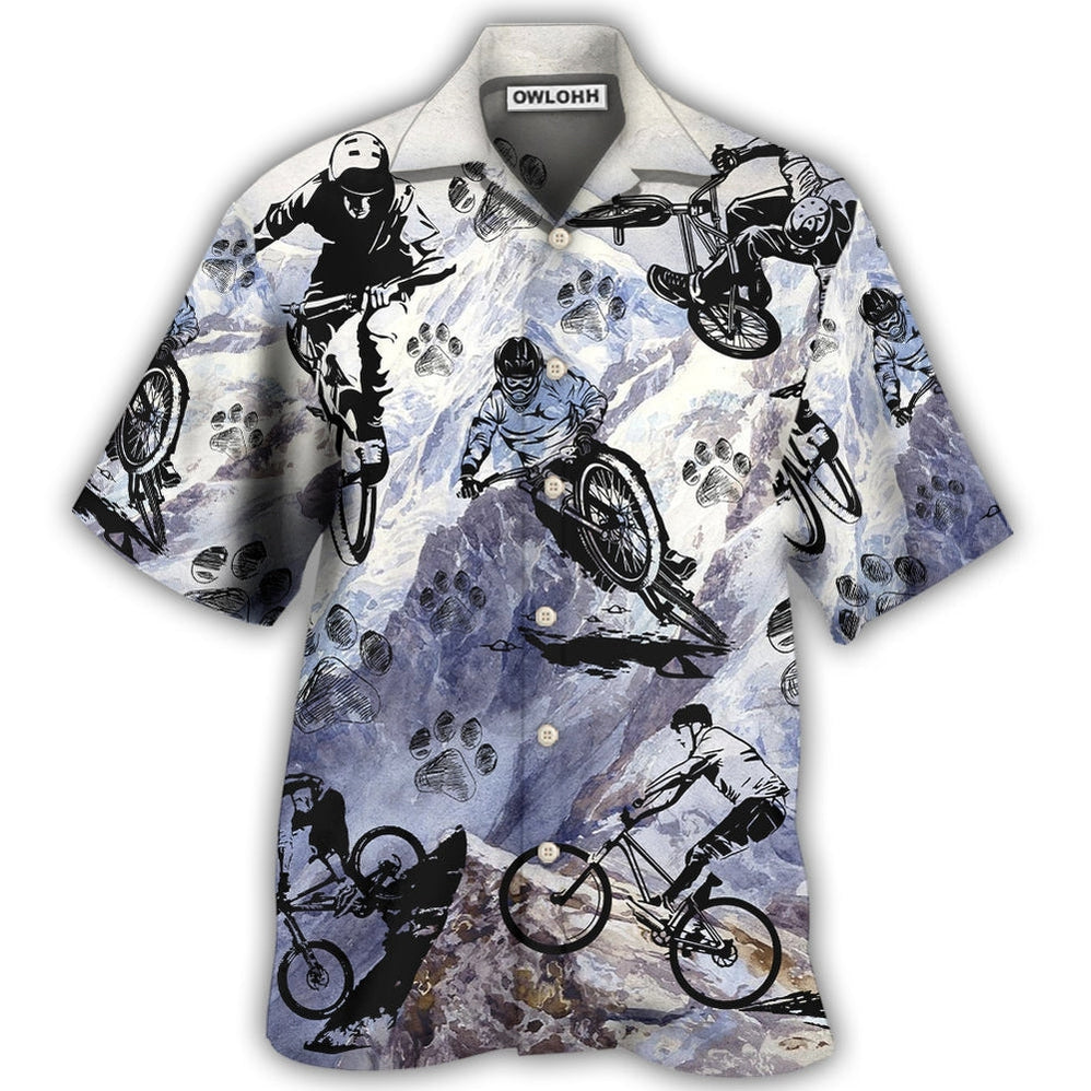 Hawaiian Shirt / Adults / S Bike I Like Dogs - Hawaiian Shirt - Owls Matrix LTD