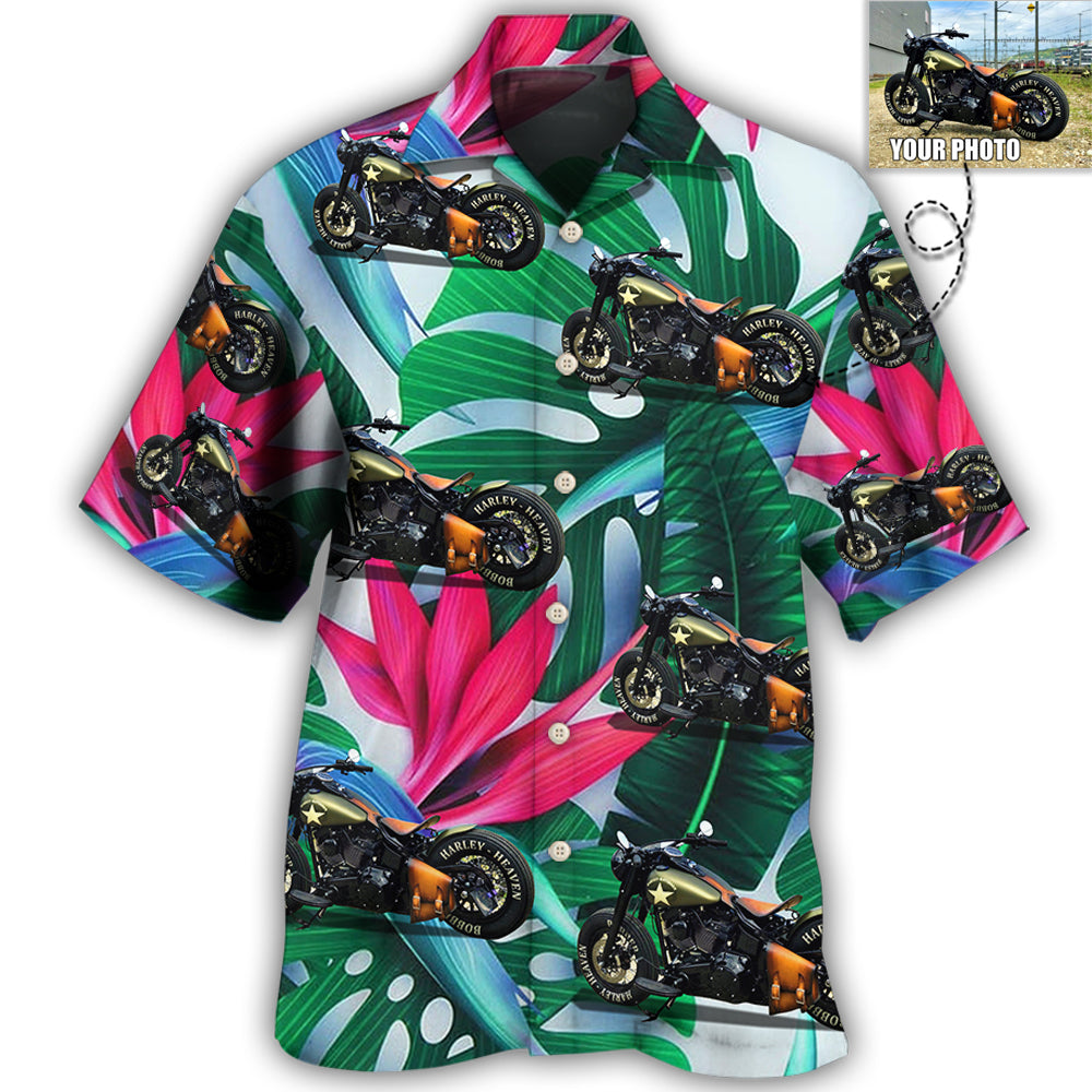 3 / Adults / S Motorcycle My Sweet Lover Custom Photo - Hawaiian Shirt - Owls Matrix LTD
