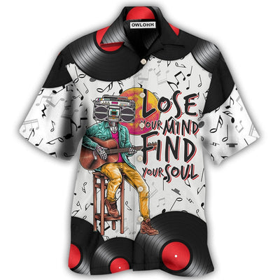 Hawaiian Shirt / Adults / S Music Stereo Lose My Mind Find Your Soul - Hawaiian Shirt - Owls Matrix LTD