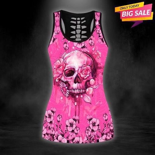 Skull Lover With Pink Style - Tank Top Hollow - Owls Matrix LTD
